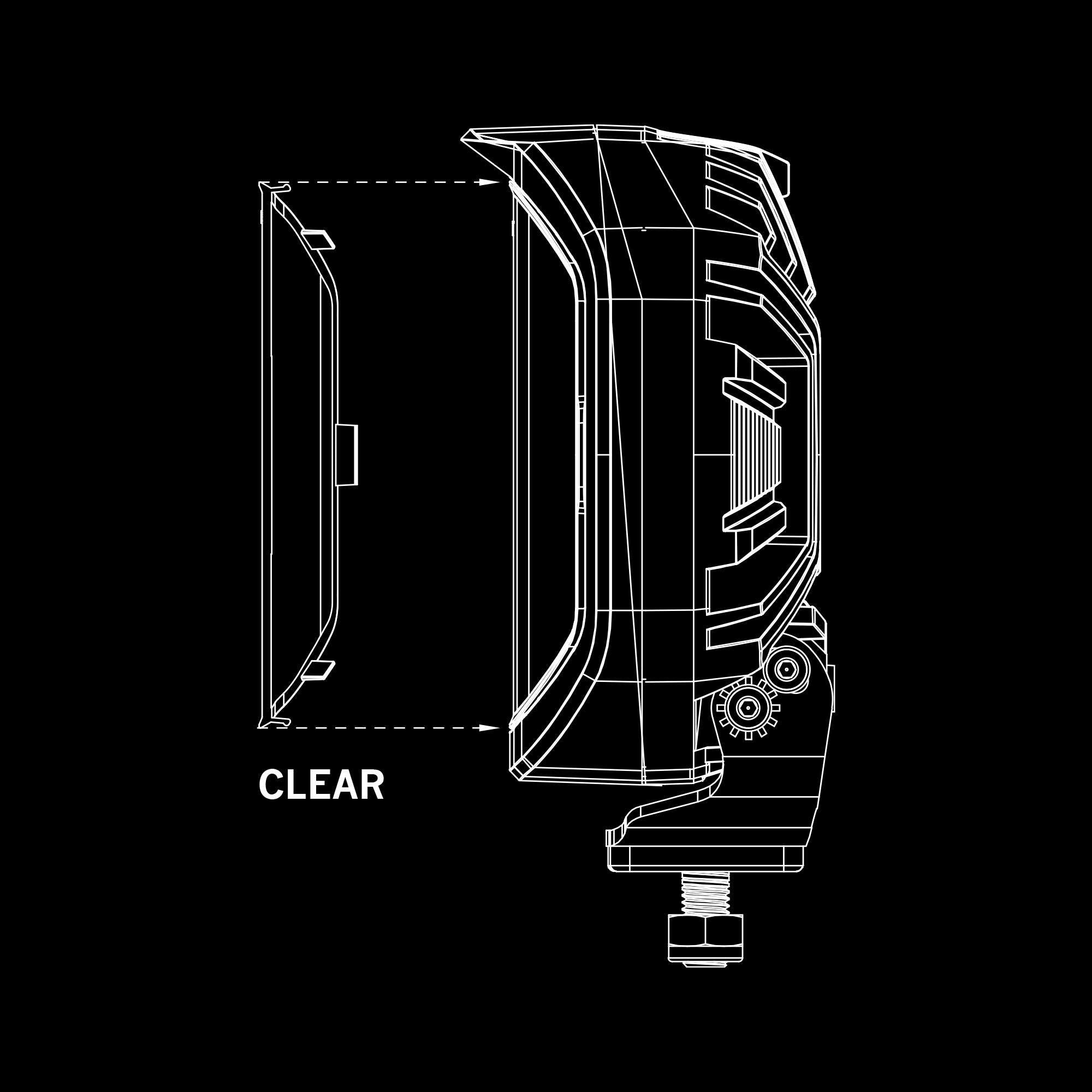 Strands SIBERIA X LENS COVER CLEAR FLOOD 4″