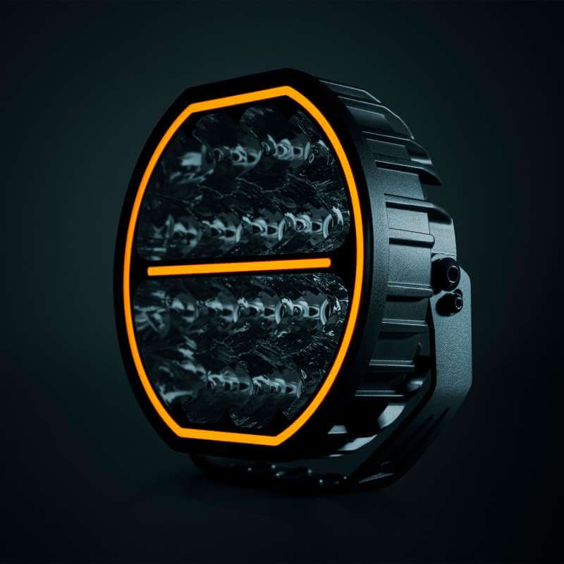 Strands Big Energy DRIVING LIGHT 9″ Orange / Weiß