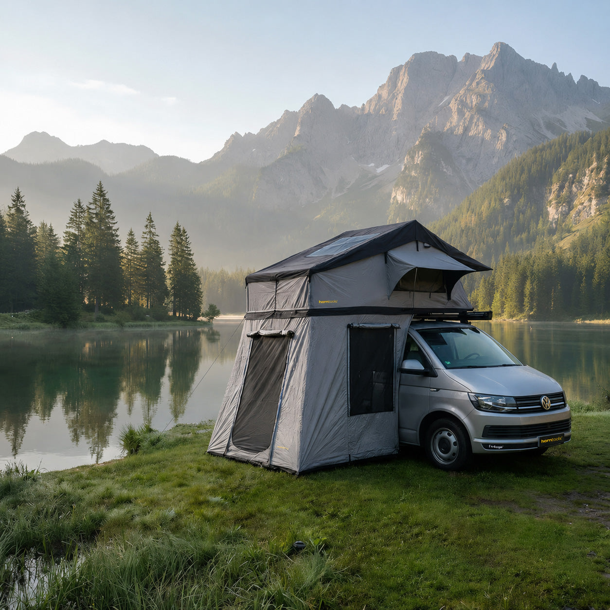 Dachzelt Elements Gen II für 4 Personen - 220 cm - Farbe Midnight Stone