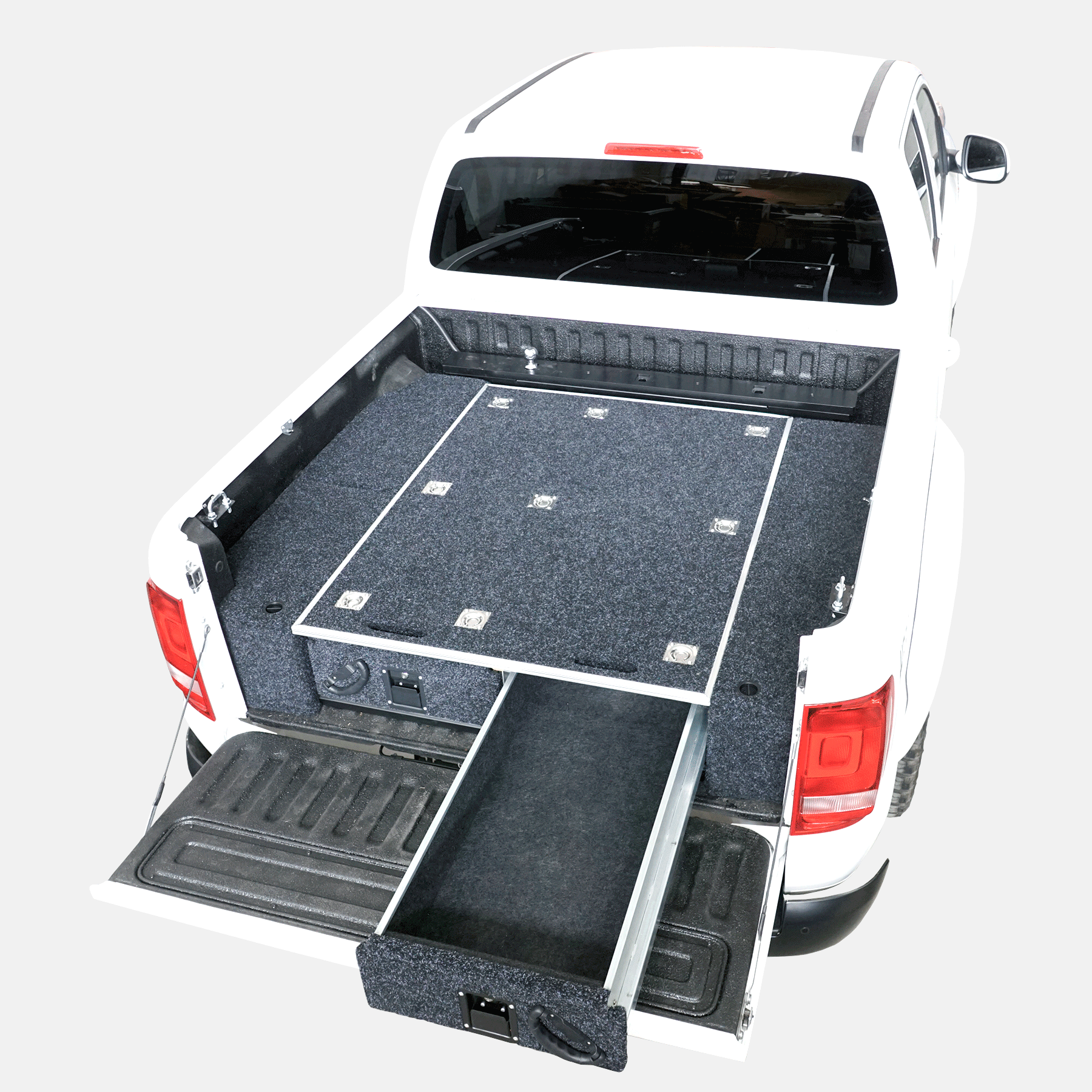 PickUp Schublade mit Zentral Top Auszug 130x100cm