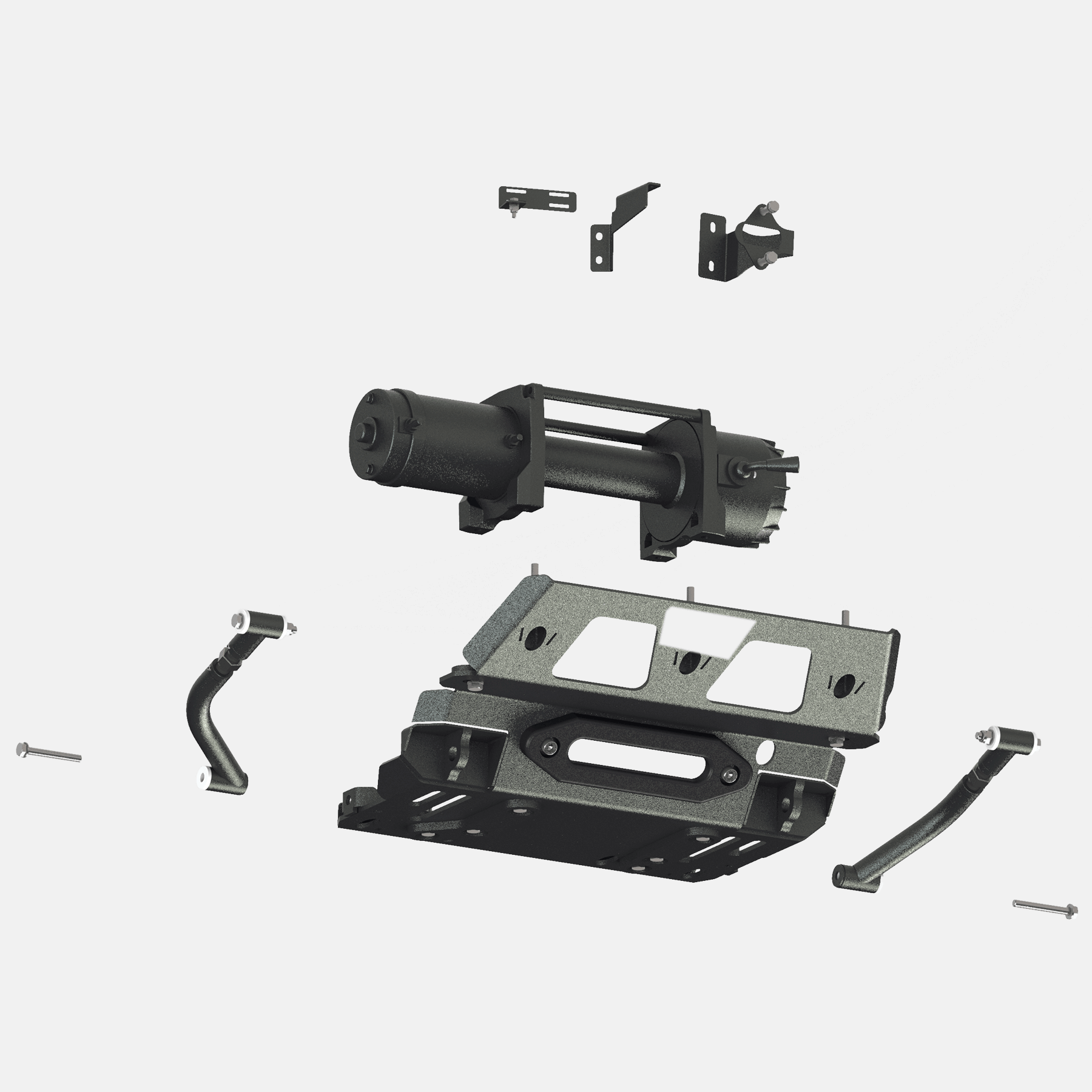 Seilwindensystem Alpha 9.9 für Isuzu D-Max ab 2021 - 4,3 Tonnen 30m Kunststoffseil