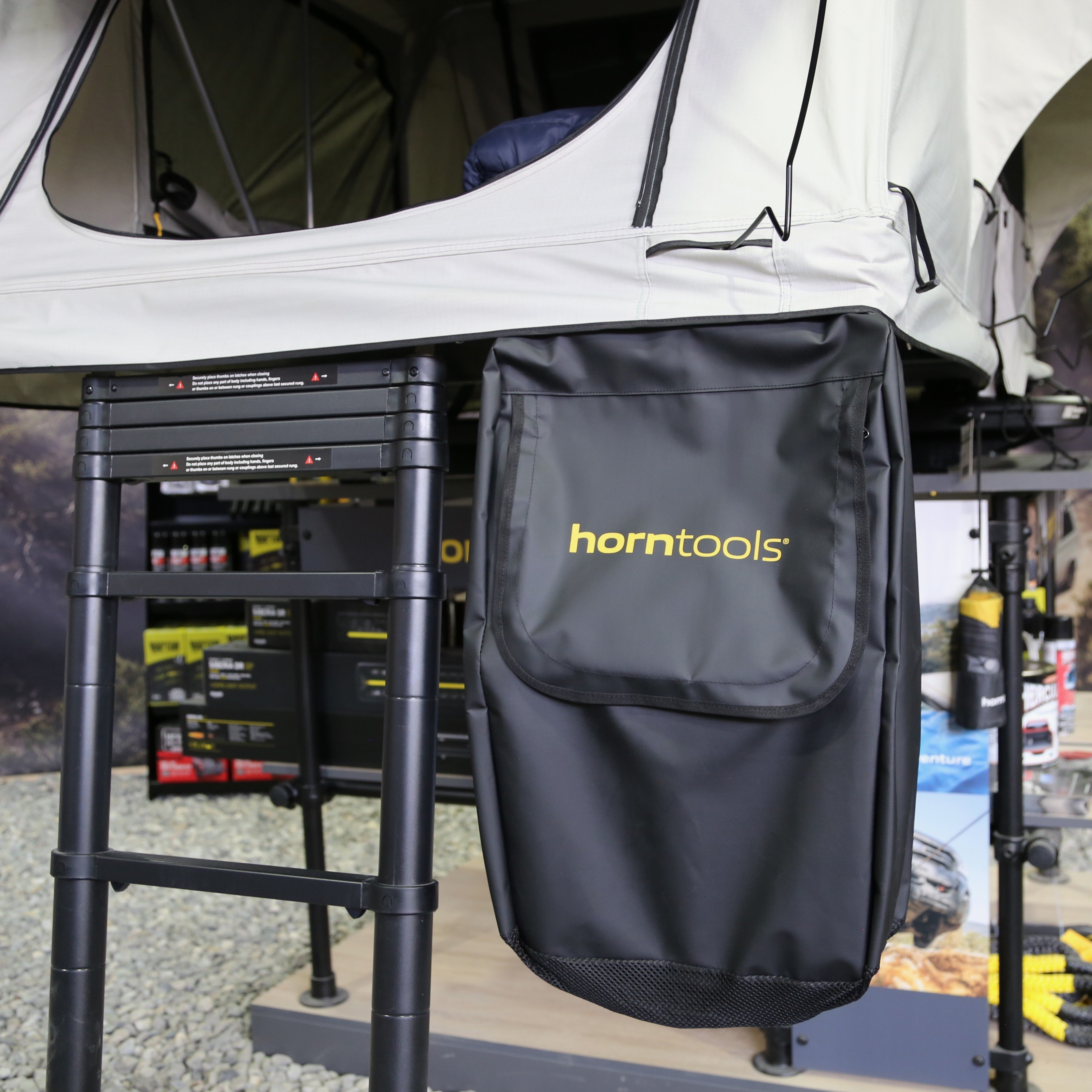 Shoe bag for roof tent