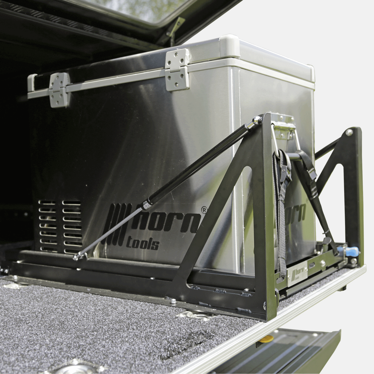 Koelbox uittrekbaar kantelbaar 796x574mm aluminium