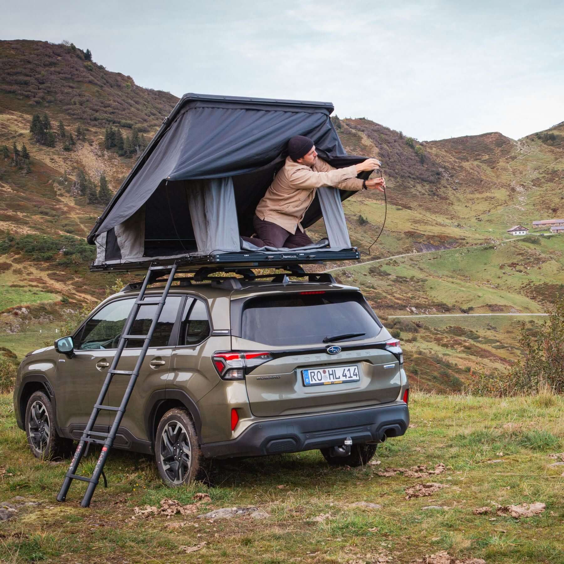 Triangle Dachzelt Cloud für 2 Personen - 140 cm