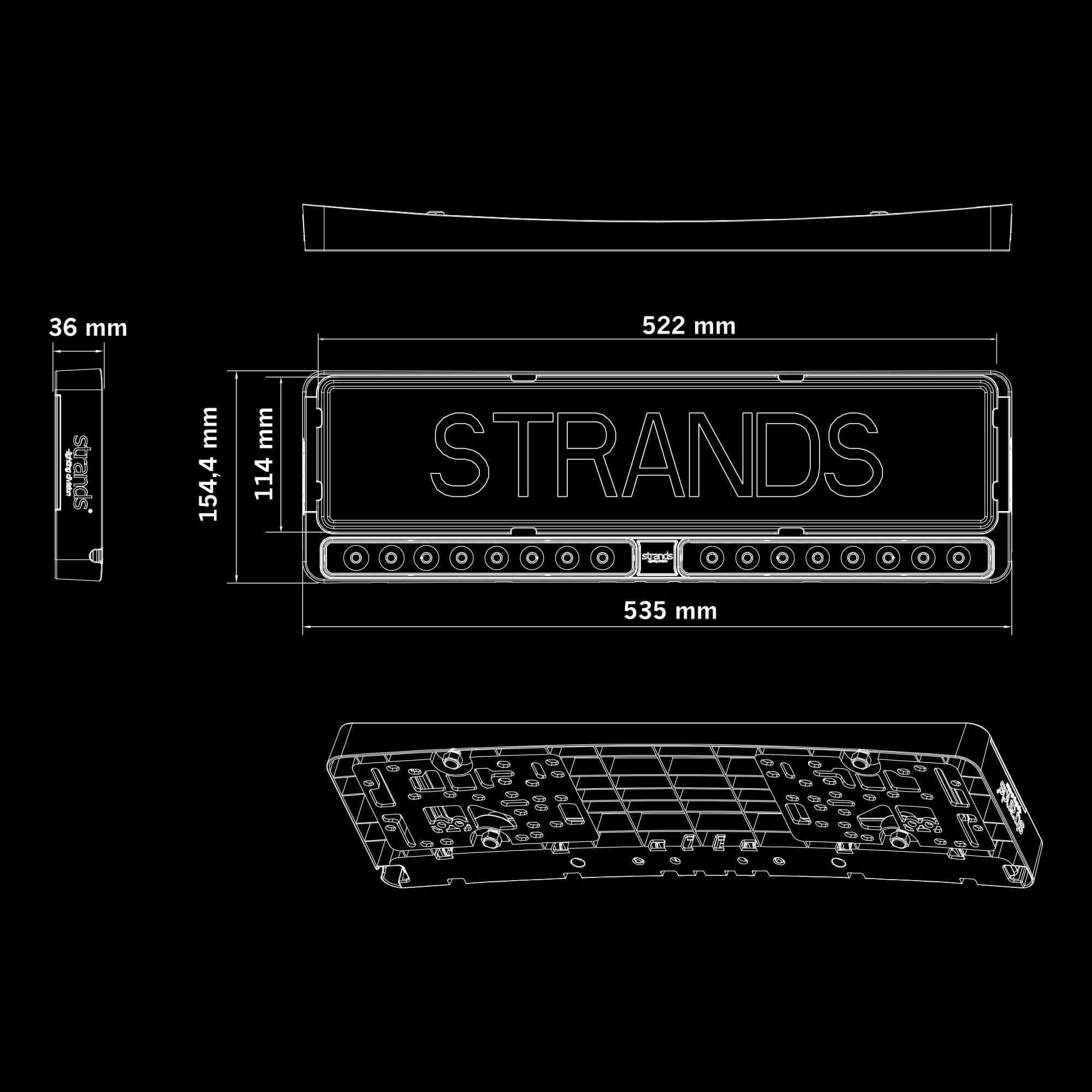 Strands NUUK E-LINE DUO BLACK LED BAR 2X10″