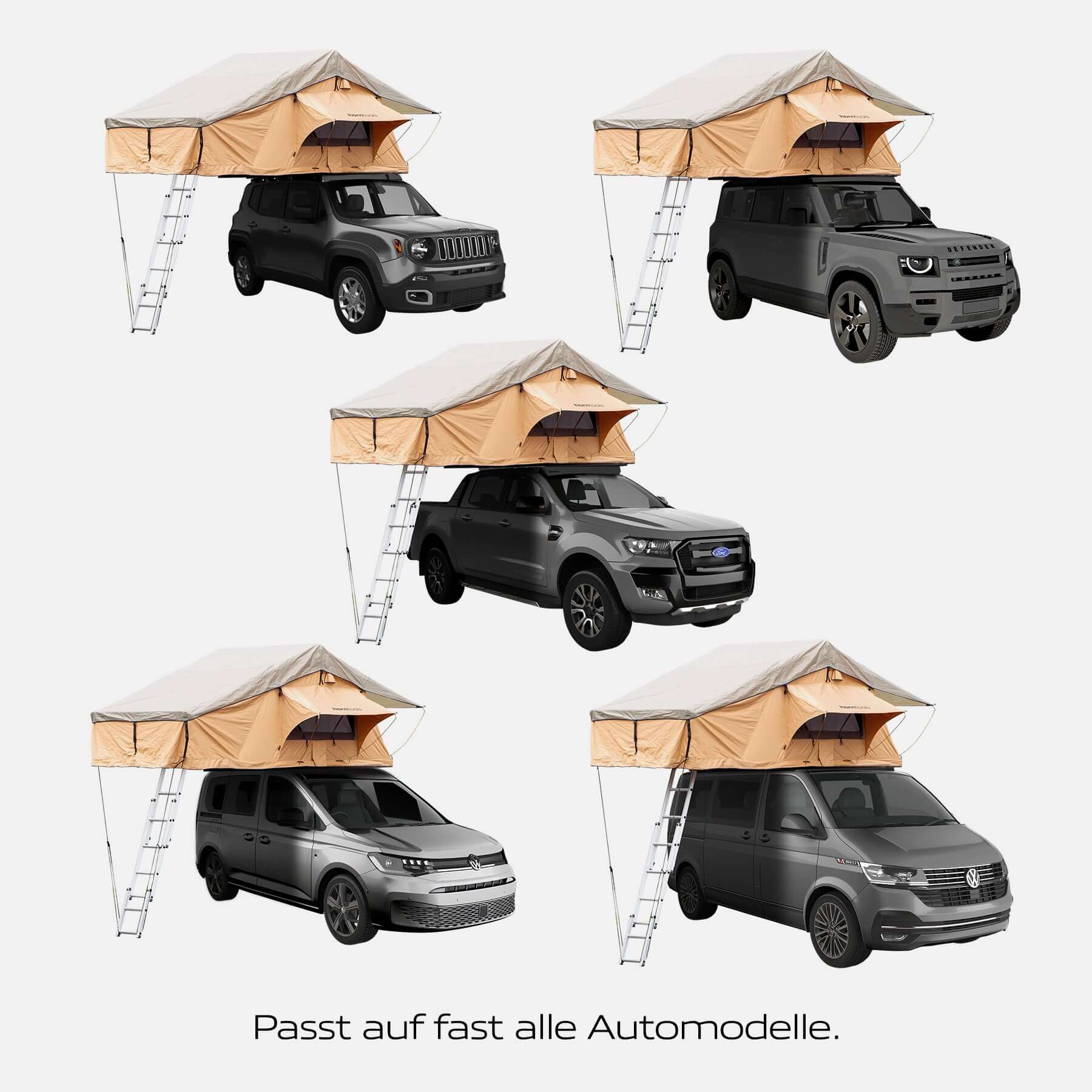 Dachzelt Desert - drei Größen