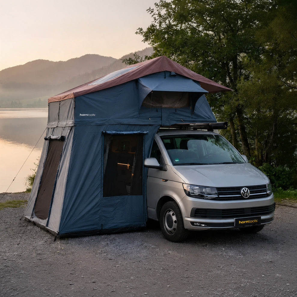 Dachzelt Elements Gen II für 4 Personen - 220 cm - Farbe Ocean