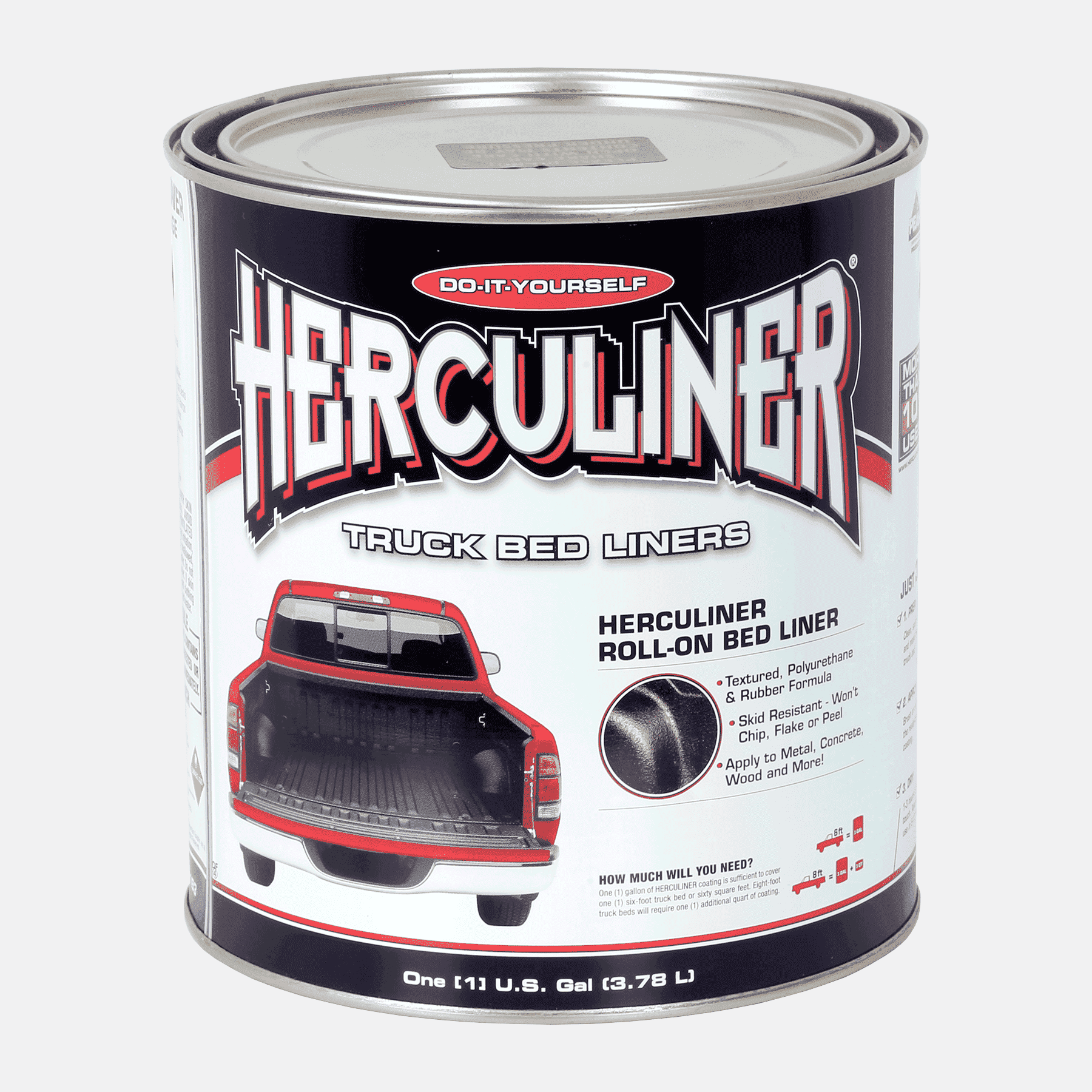Herculiner 7 m² schwarz Zusatzdose