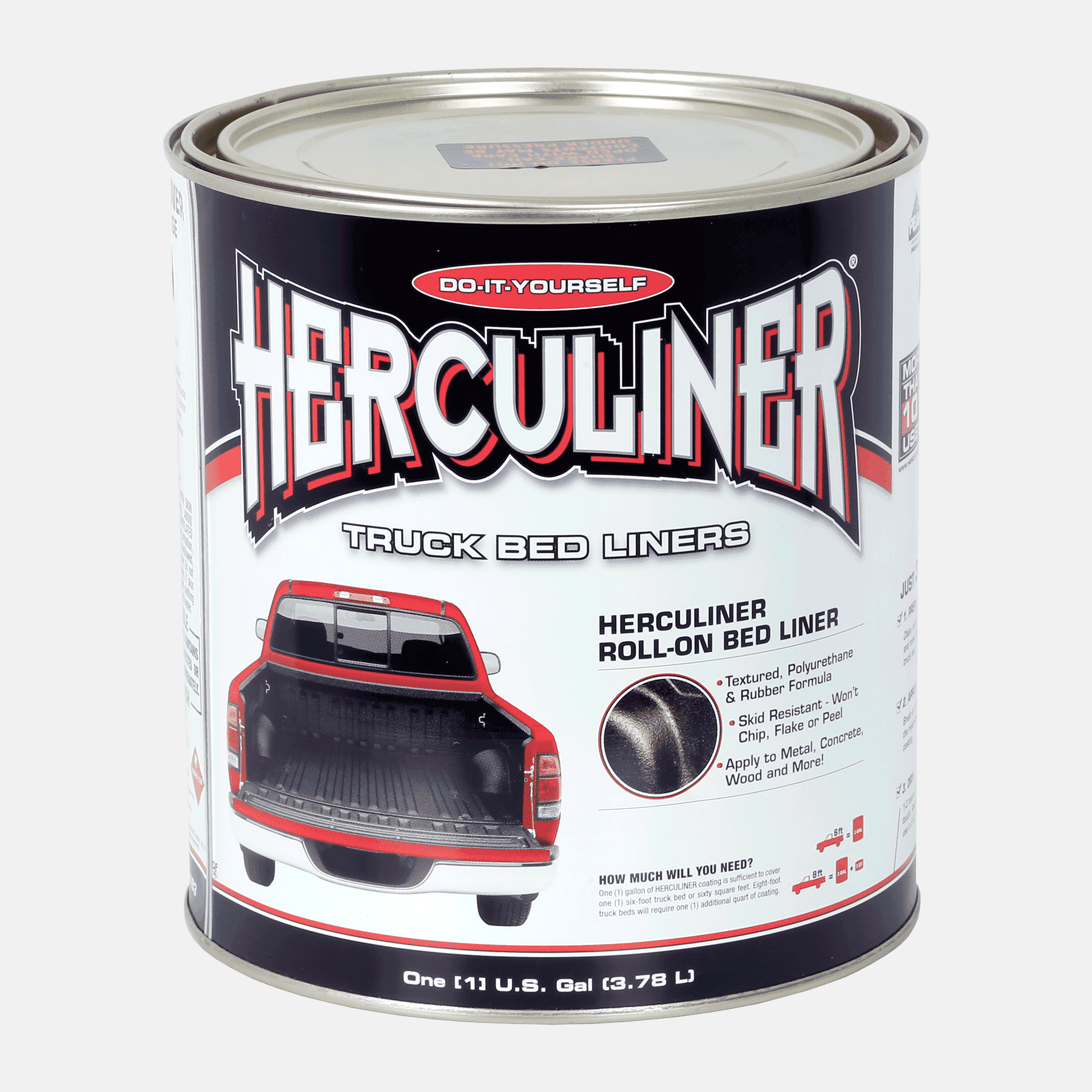 Herculiner 7 m² schwarz Zusatzdose