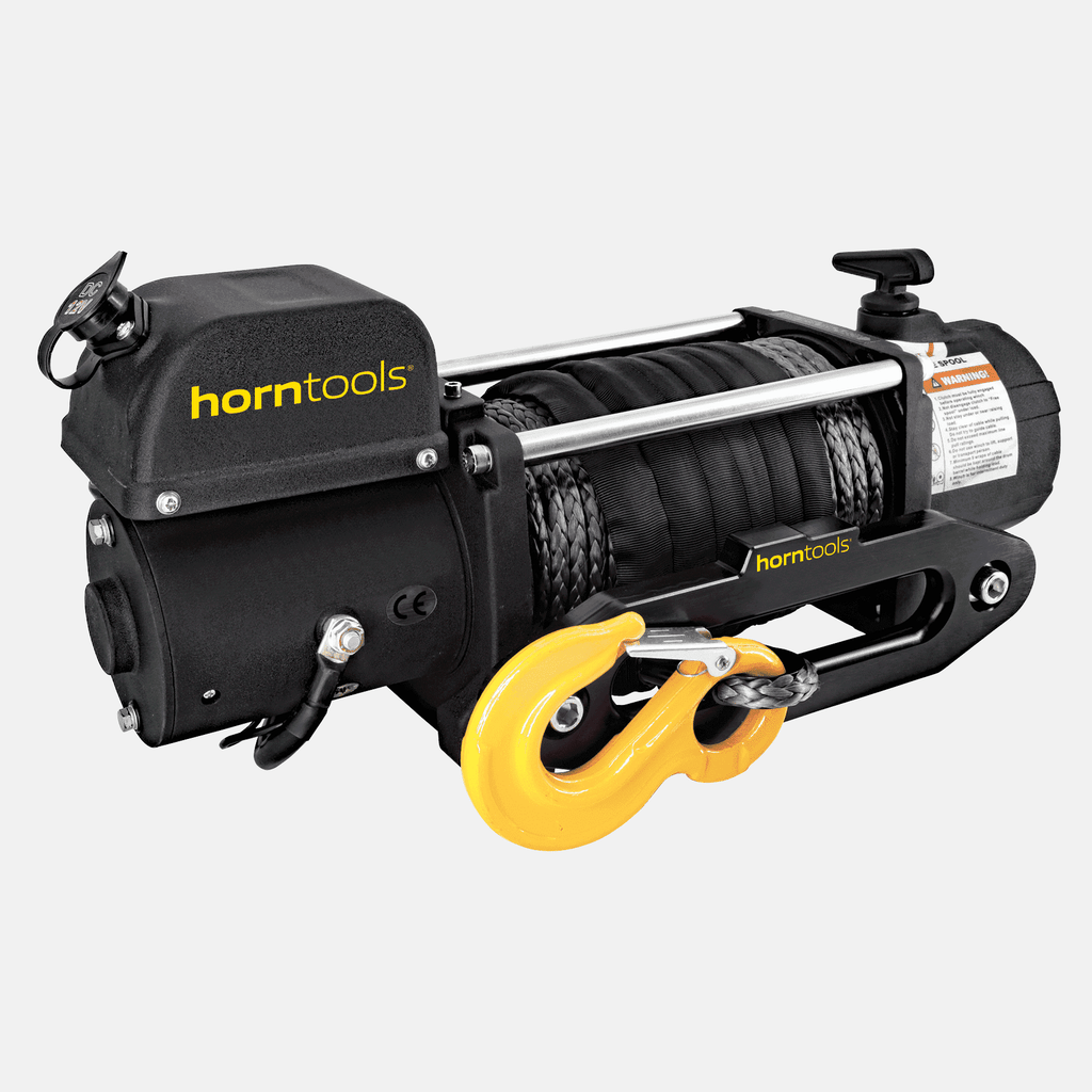 Treuil Électrique Kerbl 37123 - Capacité 125/250 Kg, Télécommande, 3 Vitesses, Frein Automatique - Pour Levage Sûr