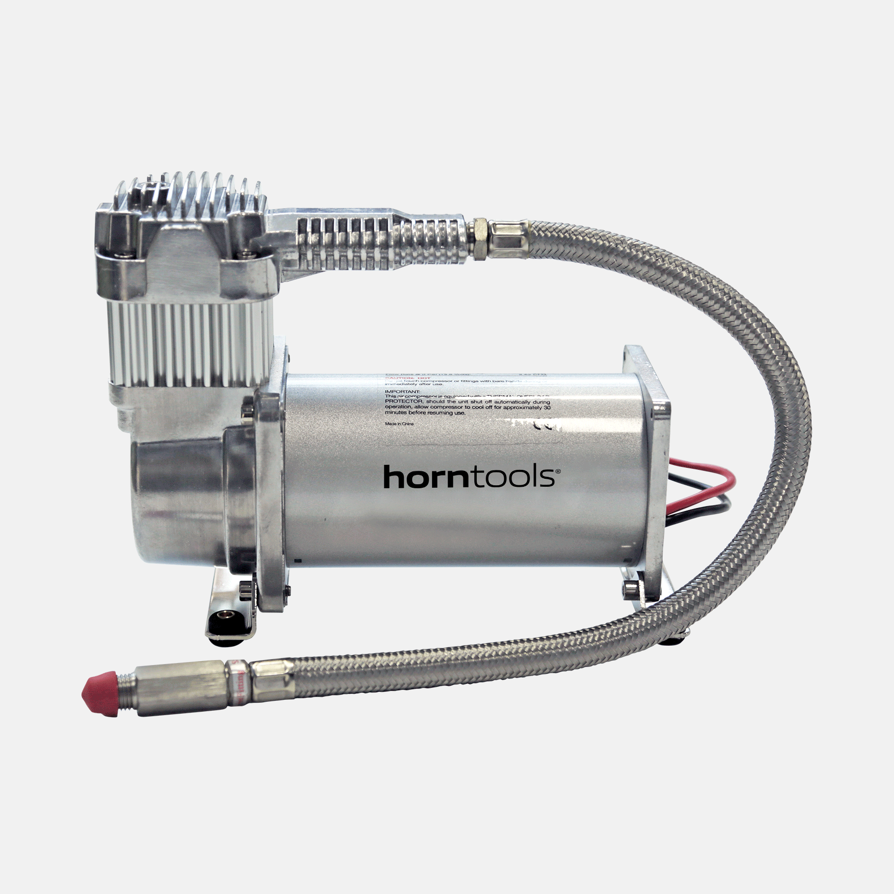 12V Drucklufthorn, 1-Klang Horn, mit Kompressor, L=640mm, 02104