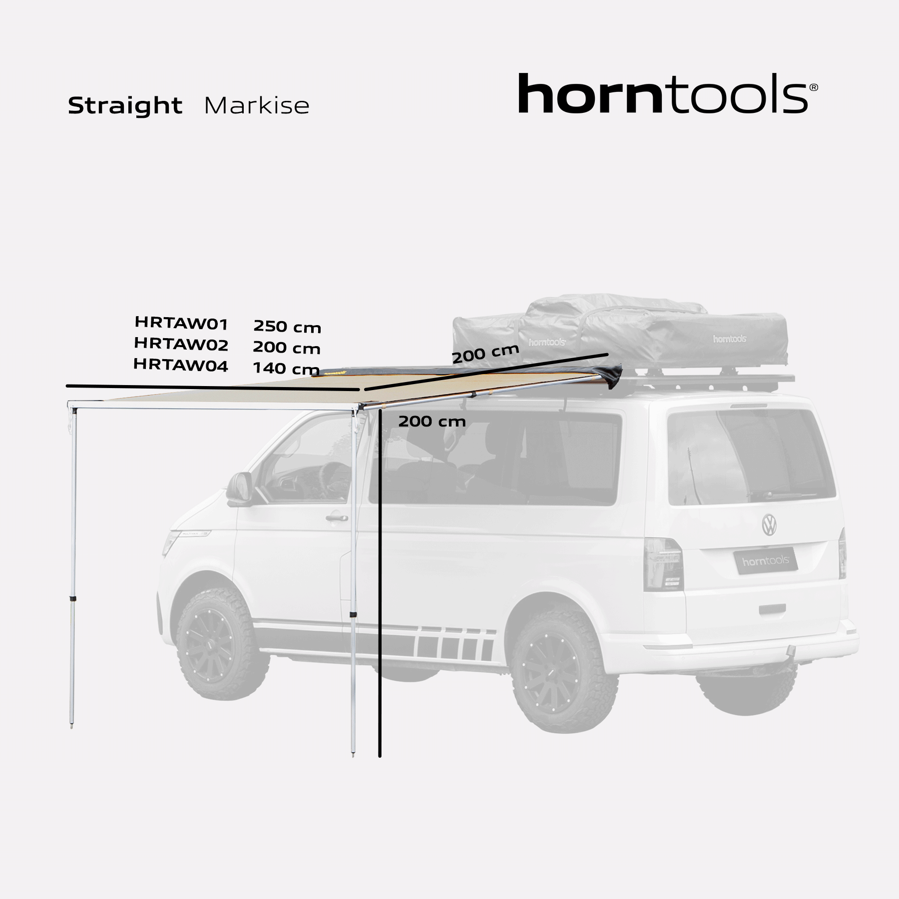 Awning Straight various sizes