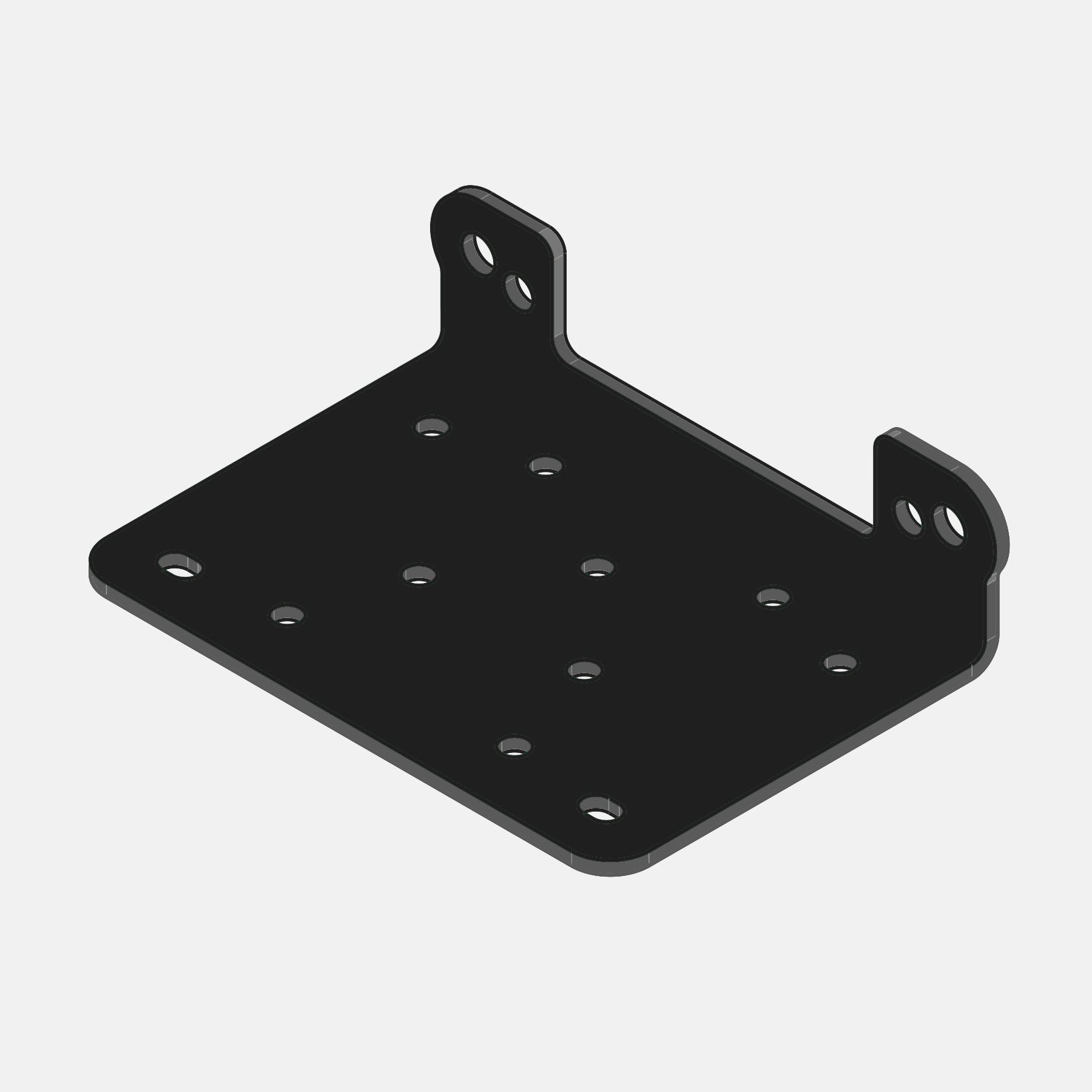 Winch mounting plate series 4600a horntools electric winch