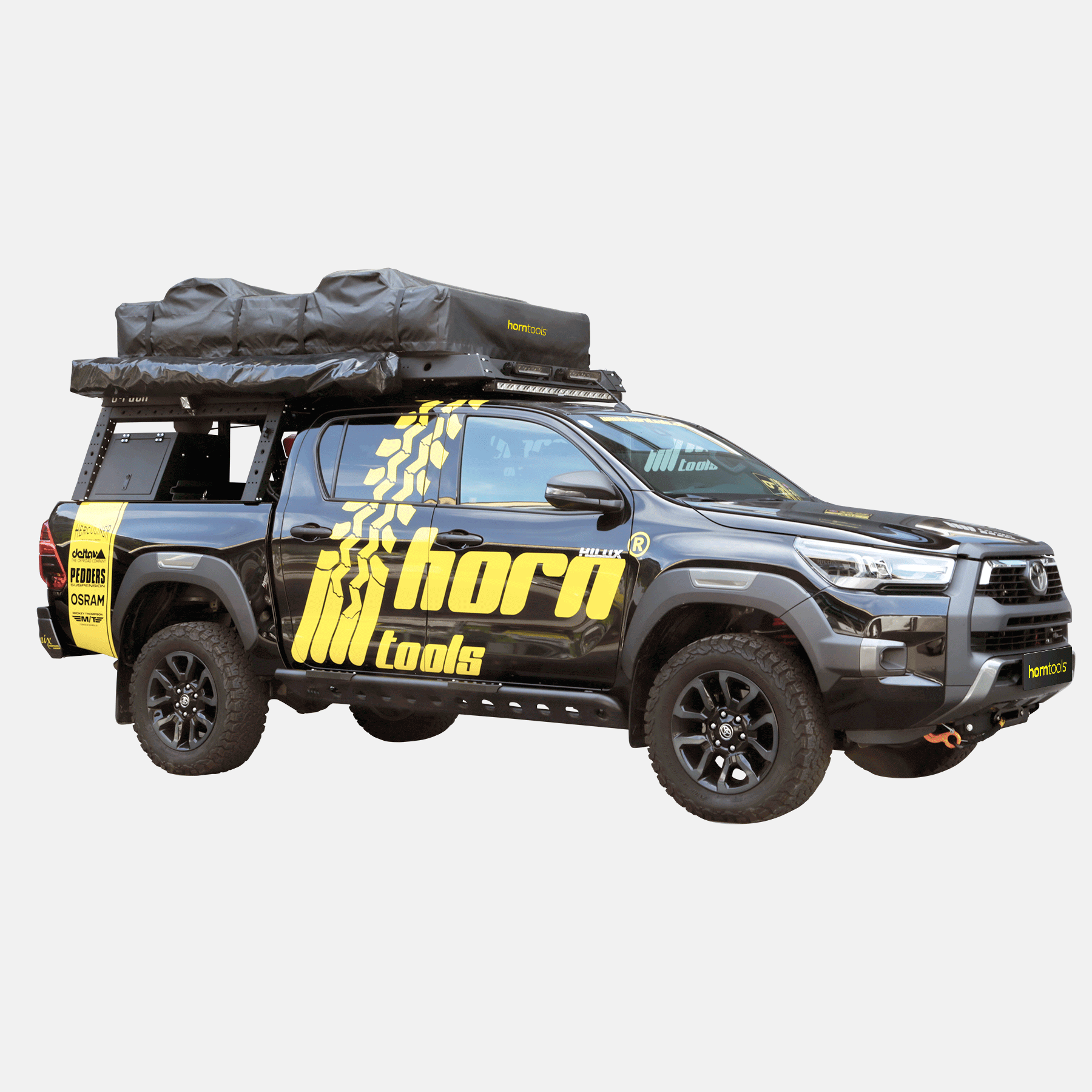 Rockslider LAPIS aluminum for Toyota Hilux from 2016