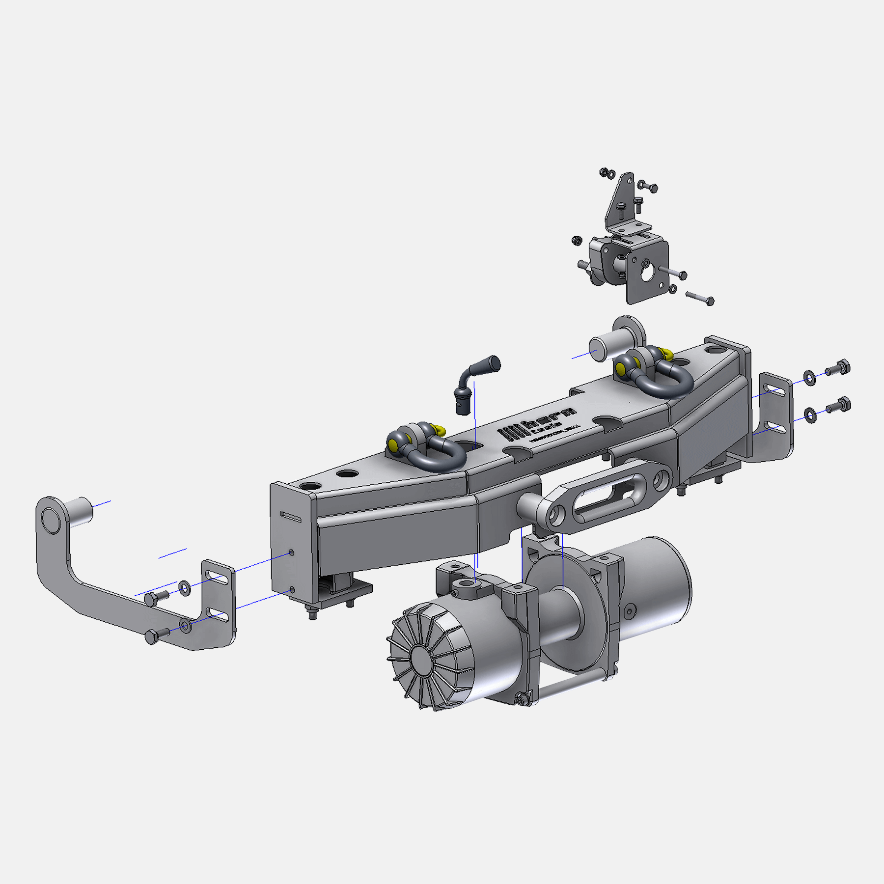 Alpha winch system for Suzuki Jimny FJ - 4.3 tons