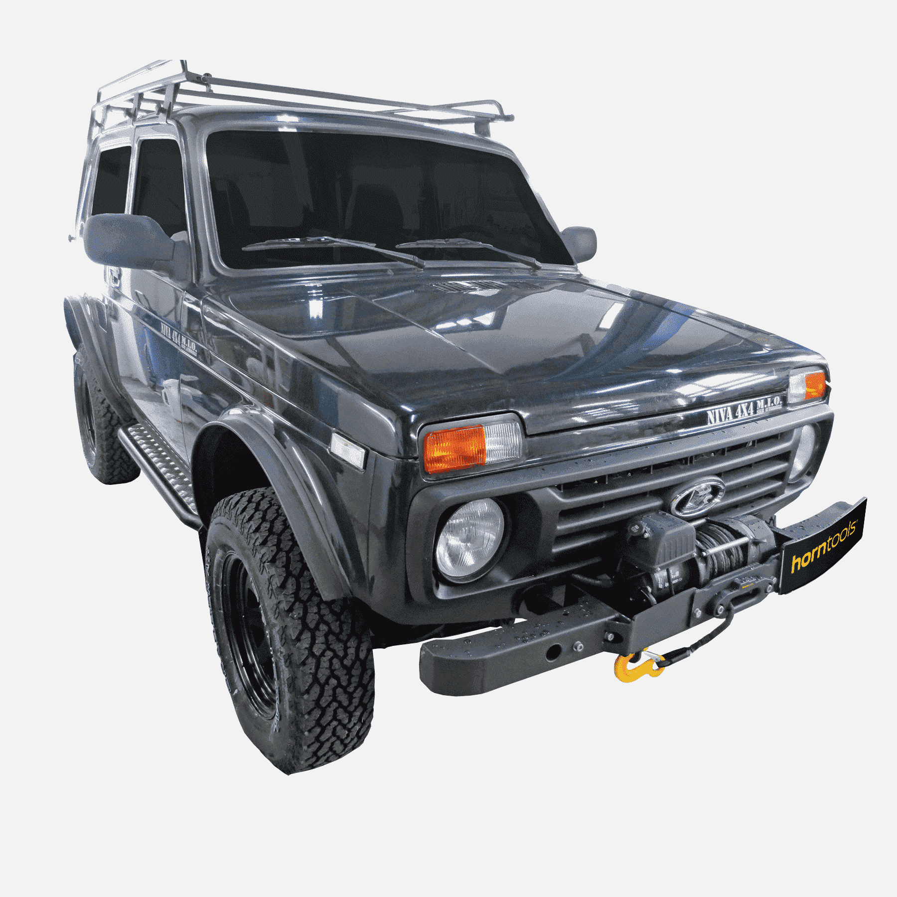 Winch bumper for Lada Niva Taiga